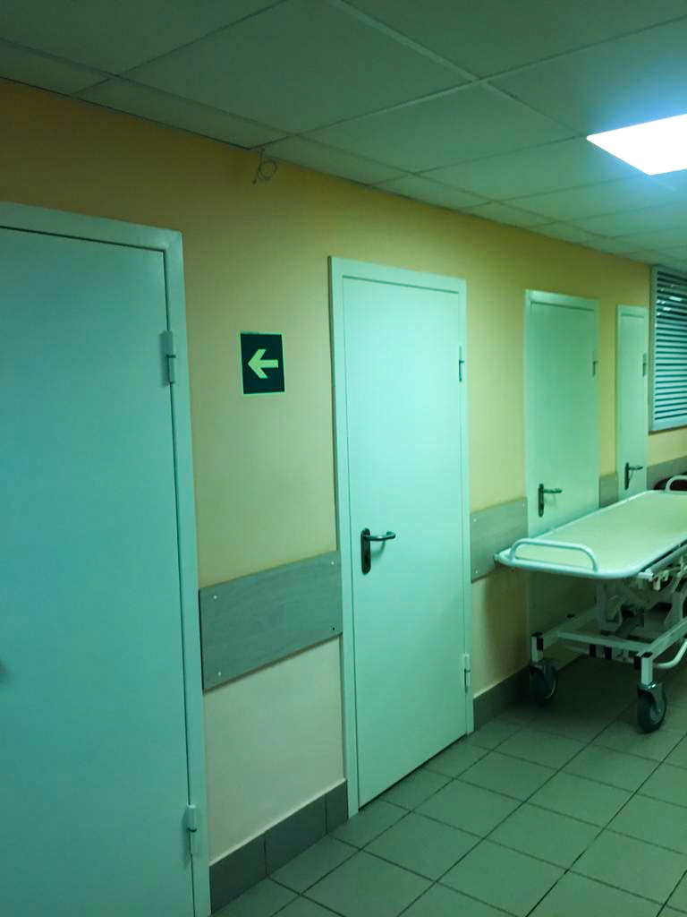 Двери и защита интерьера в медицинских учреждениях от ЭРМАНАС